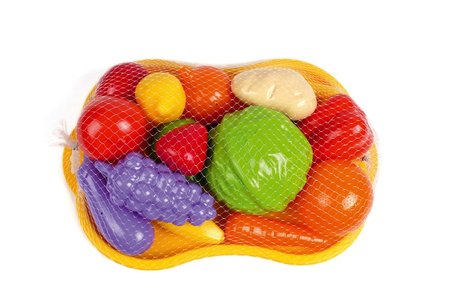 Ovoce a zelenina s podnosem plast v síťce 32x11x23cm