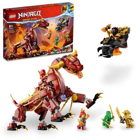 LEGO NINJAGO 71793 Heatwave a jeho transforman lvov drak