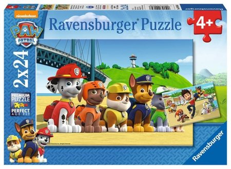 Puzzle Ravensburger Tlapkov Patrola: Staten psi 2x24 dlk