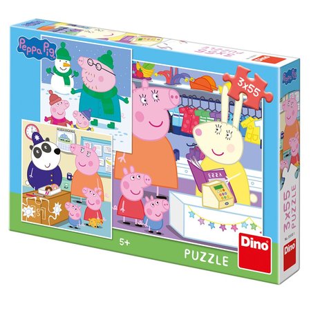 Dino puzzle Peppa Pig: Vesel odpoledne 3x55d