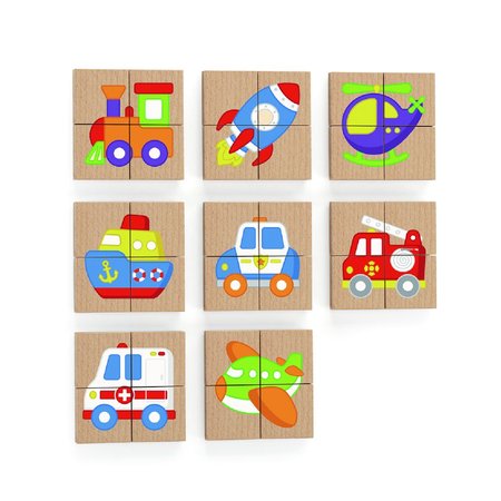 Viga Devn magnetick puzzle dopravn prostedky