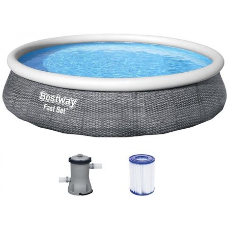 Bestway 57376 Fast Set Rattan 3.96m x 84cm s kartuovou filtrac