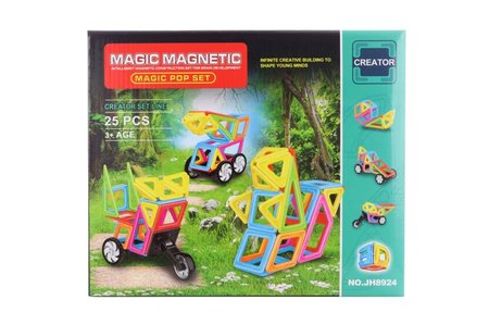 Magnetick stavebnice 25 ks