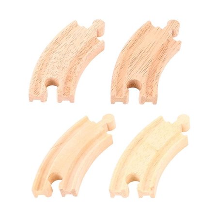 Bigjigs Rail Krtk kruhov kolej 10 cm 4 ks