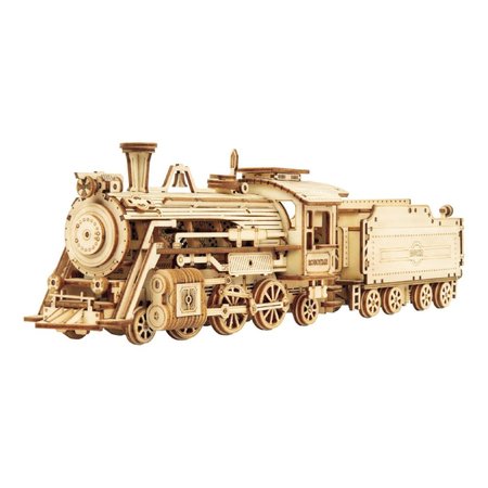 RoboTime devn 3D puzzle Parn lokomotiva