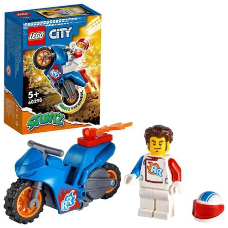 LEGO City 60298 Kaskadrsk motorka s raketovm pohonem