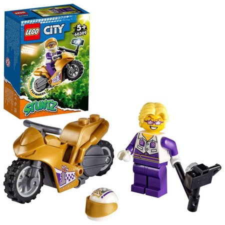 LEGO City 60309 Kaskadrsk motorka se selfie ty