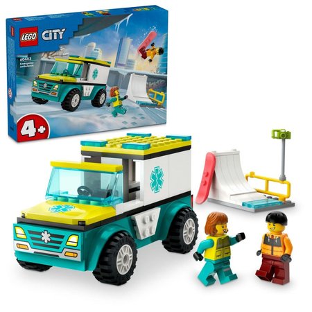 LEGO City 60403 Sanitka a snowboardista