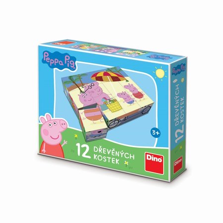 Dino Peppa Pig 12 licenn kostky