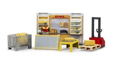 Bruder 62251 Bworld DHL shop s paletovm vozkem