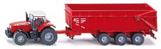 SIKU Farmer - Traktor Massey Ferguson s pvsem, mtko 1:87