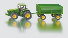 SIKU Farmer - traktor John Deere s vlekem, 1:50
