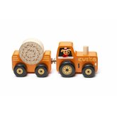 CUBIKA 15351 Traktor s vlekem - devn skldaka s magnetem 3 dly