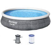 Bestway 57376 Fast Set Rattan 3.96m x 84cm s kartuovou filtrac