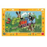 Dino puzzle 15 dlk deskov Krteek a lokomotiva