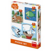 Dino puzzle Zvtka: Kde ij 3-5 baby puzzle