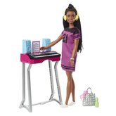 Barbie Dreamhouse hern set s panenkou brunetka Brooklyn