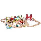 Bigjigs Rail Devn vlkodrha s venkovskou cestou 80 dl