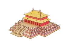 Woodcraft Devn 3D puzzle The Hall of Supreme Harmony