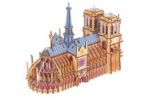 Woodcraft Devn 3D puzzle Katedrla Notre-Dame