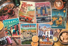 Trefl Puzzle 1500 - Cestování po Evropě