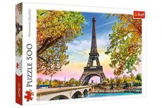 Trefl Puzzle Romantická Paříž 500 dílků 48x34cm v krabici 40x26,5x4,5cm